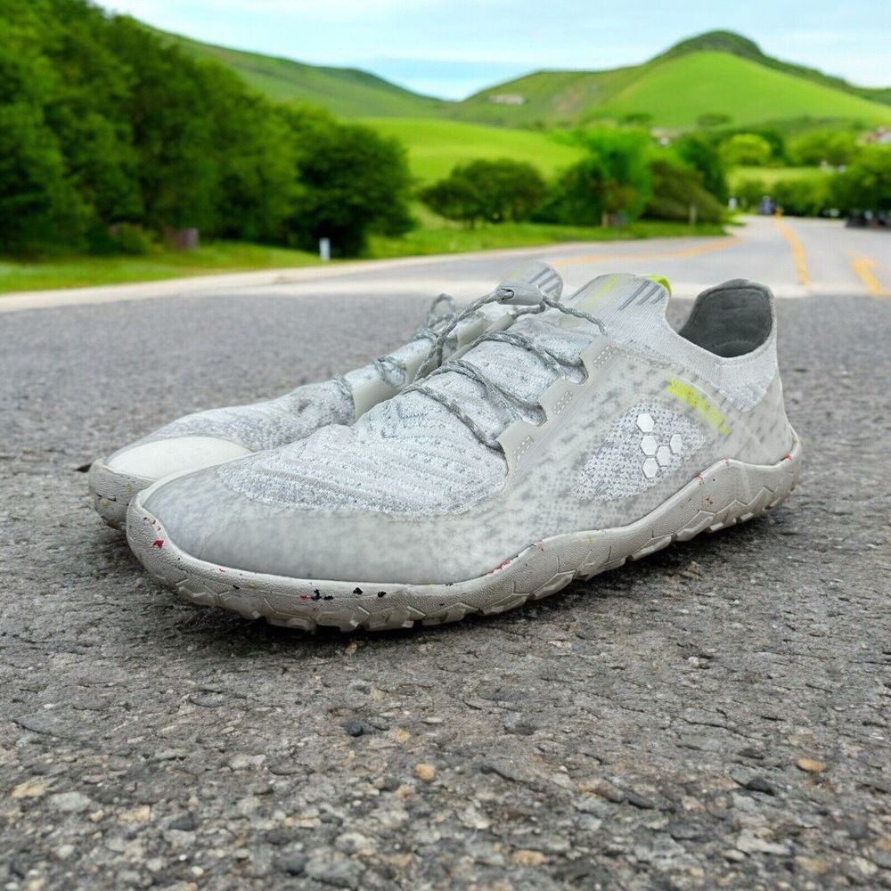 Vivobarefoot Primus Trail Knit FG Limestone Running Shoes Womens 40